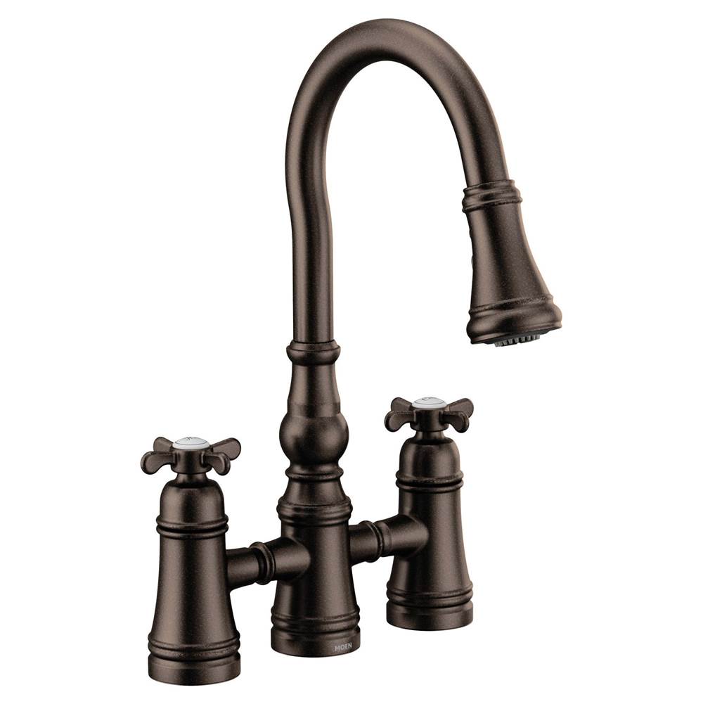 Moen Weymouth 2-Handle Bridge Faucet in Chrome