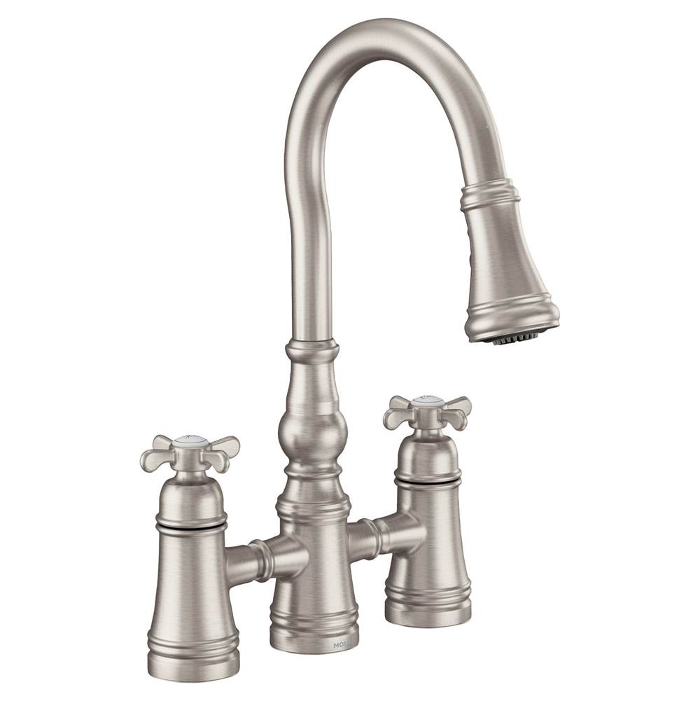 Moen Weymouth 2-Handle Bridge Faucet in Chrome