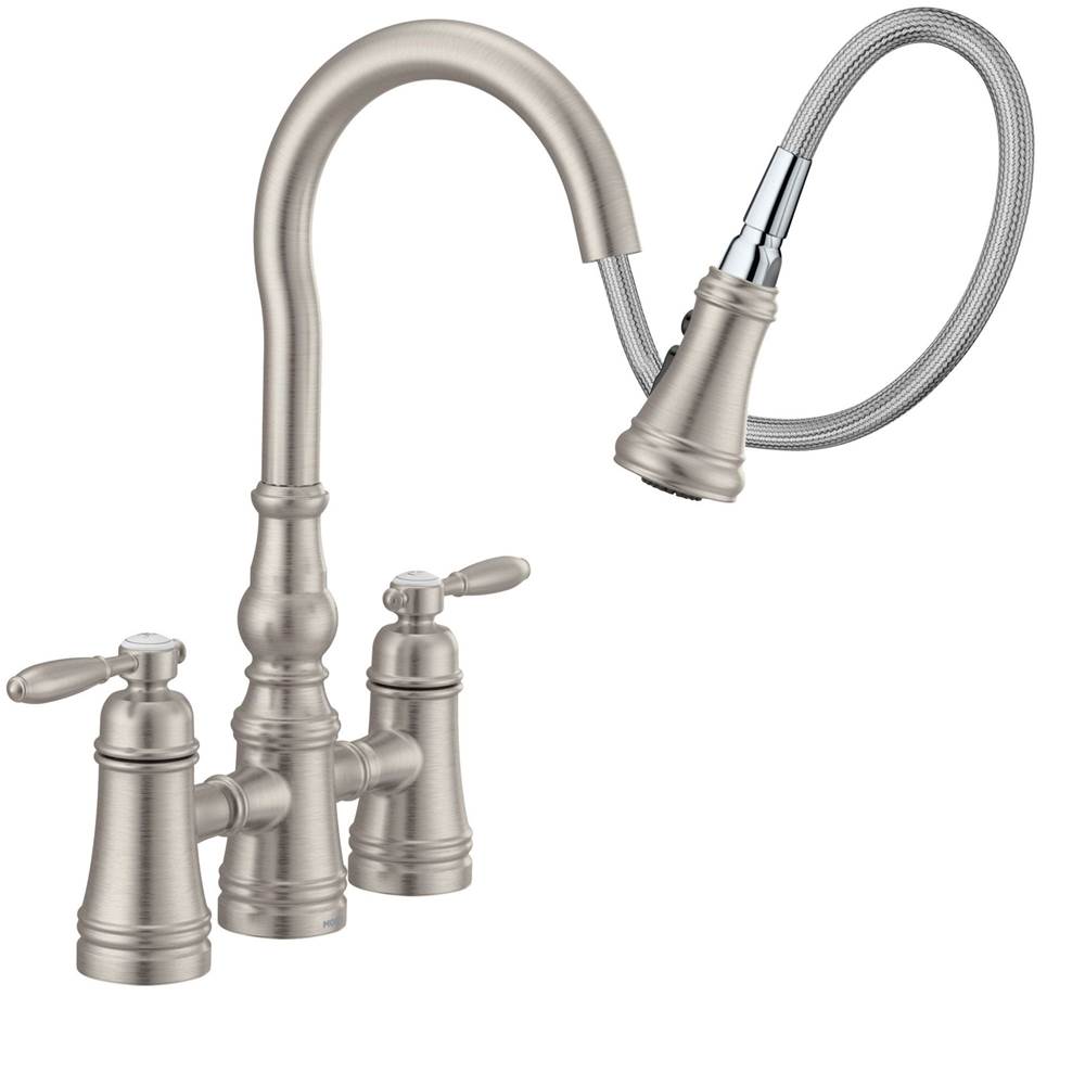 Moen Weymouth 2-Handle Bridge Faucet in Chrome