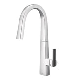 Moen S Nio One-Handle Pull-down Kitchen Faucet with Power Clean, Includes Secondary Finish Handle Option, Chrome