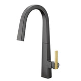 Moen S Nio One-Handle Pull-down Kitchen Faucet with Power Clean, Includes Secondary Finish Handle Option, Chrome