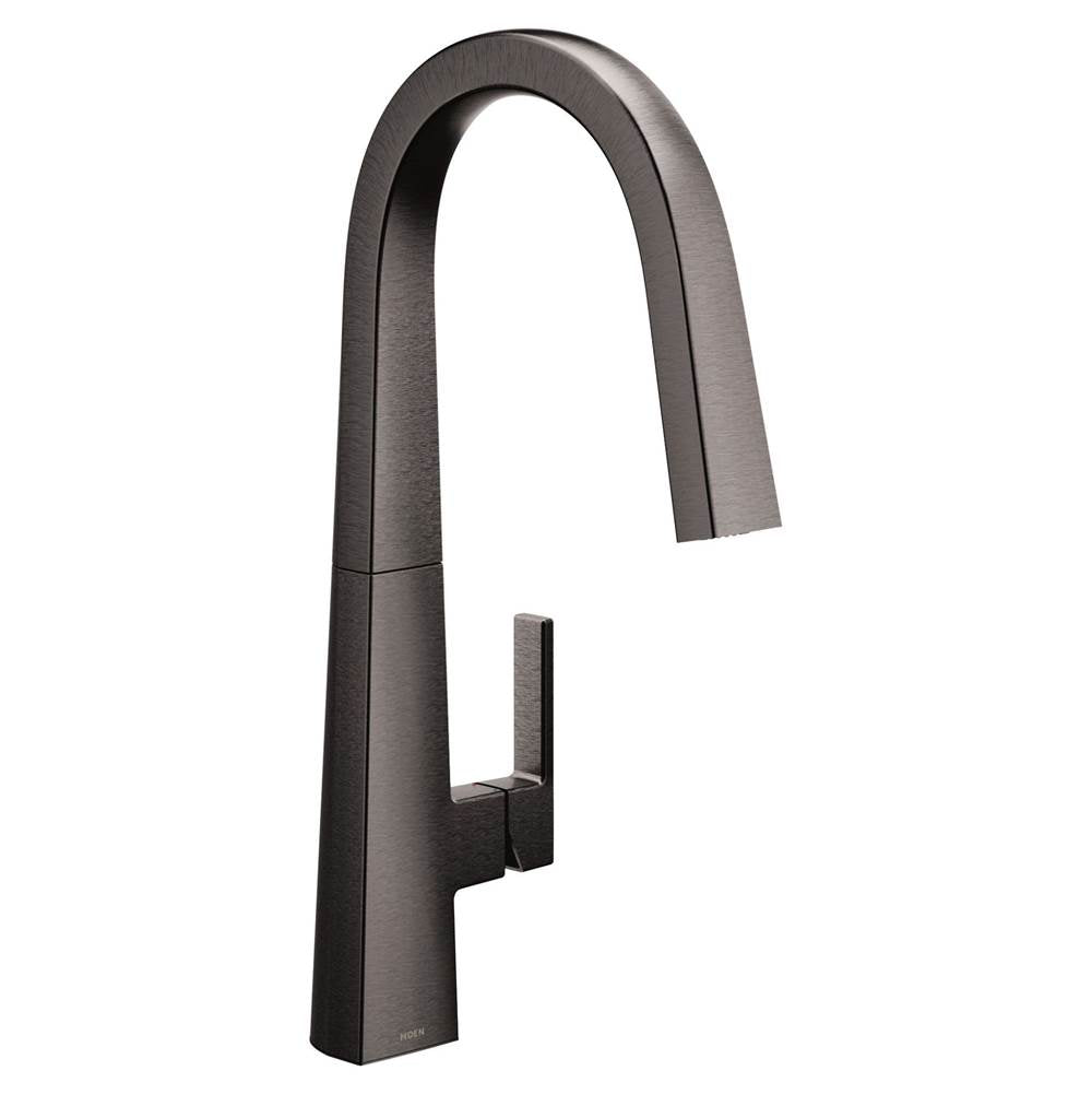 Moen S Nio One-Handle Pull-down Kitchen Faucet with Power Clean, Includes Secondary Finish Handle Option, Chrome