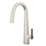 Moen S Nio One-Handle Pull-down Kitchen Faucet with Power Clean, Includes Secondary Finish Handle Option, Chrome
