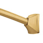Moen - Brushed Gold Adjustable Curved Shower Rod - Brushed Gold