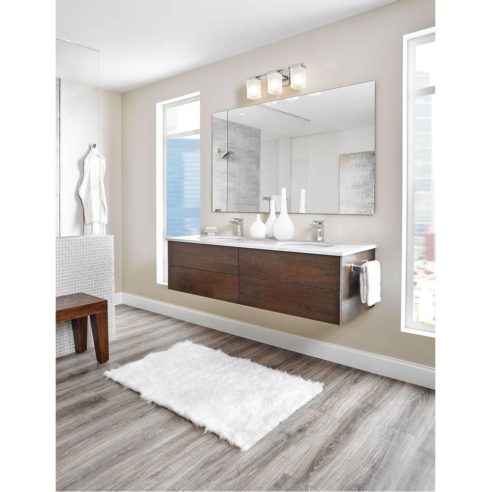 Via One-Handle Modern Bathroom Faucet, Chrome