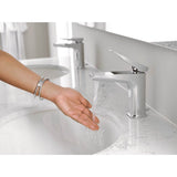 Via One-Handle Modern Bathroom Faucet, Chrome