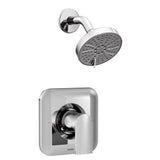 Moen - Genta LX Posi-Temp Pressure Balancing Eco-Performance Modern Shower Only Trim, Valve Required, Chrome - Chrome
