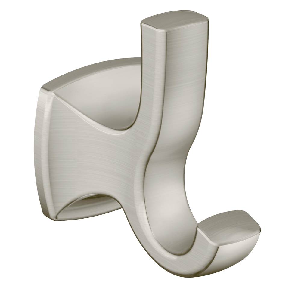 Moen - Brushed Nickel Double Robe Hook - Brushed Nickel