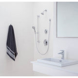 Chrome one-handle lavatory faucet