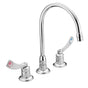 Moen - Chrome two-handle kitchen faucet - Chrome