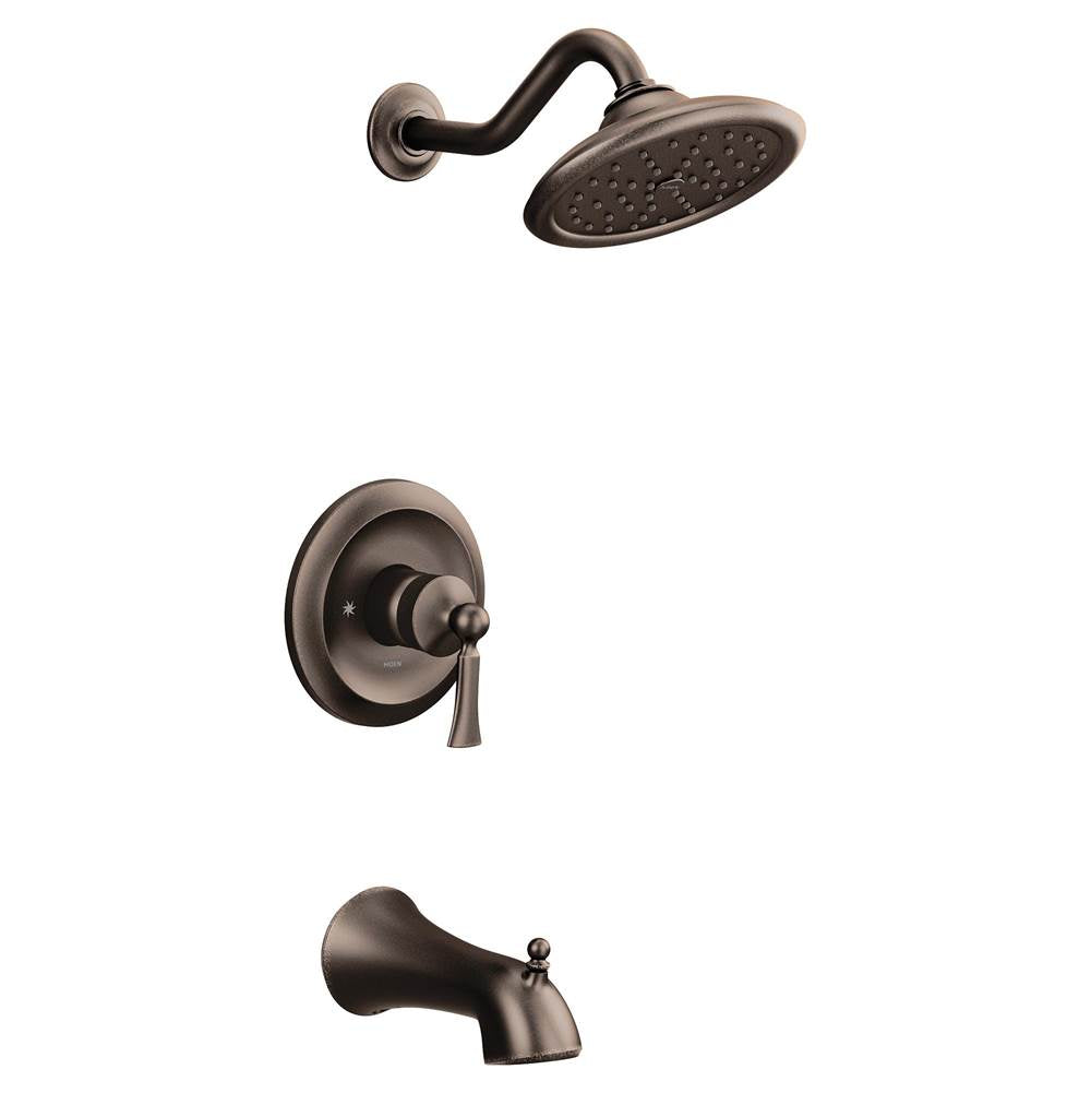 Moen - Wynford M-CORE 3-Series 1-Handle Eco-Performance Tub and Shower Trim Kit in Oil Rubbed Bronze (Valve Sold Separately) - Oil Rubbed Bronze