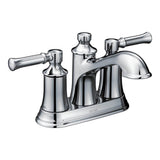 Moen - Dartmoor Two-Handle Low arc Bathroom Faucet, Chrome - Chrome