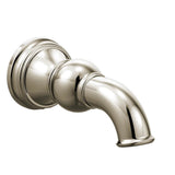 Moen - Weymouth 1/2-Inch Slip Fit Connection Non-Diverting Tub Spout, Polished Nickel - Polished Nickel