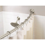 Brushed Gold Adjustable Curved Shower Rod