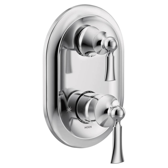 Moen - Wynford M-CORE 3-Series 2-Handle Shower Trim with Integrated Transfer Valve in Chrome (Valve Sold Separately) - Chrome