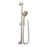 Moen - Eco-Performance Handheld Showerhead with 69-Inch-Long Hose Featuring 30-Inch Slide Bar, Brushed Nickel - Brushed Nickel