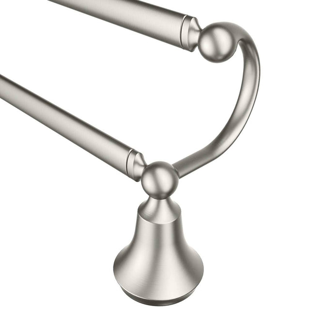 Moen - Brushed Nickel 24'' Double Towel Bar - Brushed Nickel