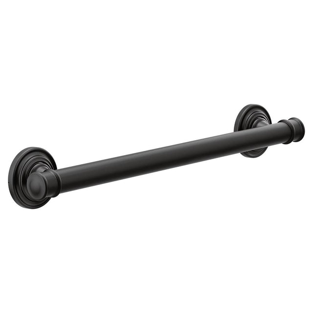 Moen - Matte Black 18'' Grab Bar - Matte Black