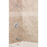 Eva Single-Handle 1-Spray Posi-Temp Tub and Shower Faucet Trim Kit in Chrome (Valve Sold Separately)