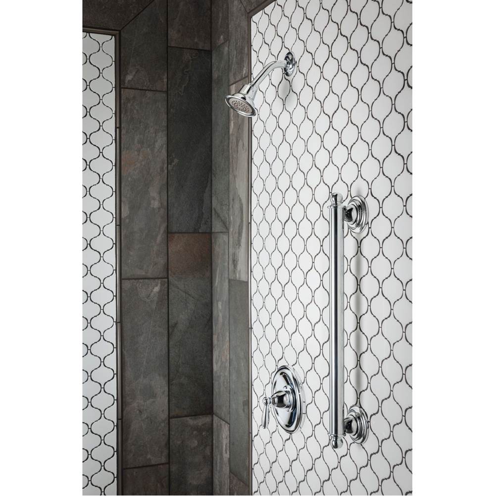 Brushed Nickel 12'' Designer Grab Bar