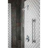 Brushed Nickel 12'' Designer Grab Bar