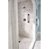 Brushed Nickel 12'' Designer Grab Bar