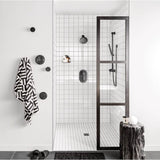 Modern Eco-Performance Handshower Handheld Shower with 30-Inch Slide Bar and 69-Inch Metal Hose, Chrome