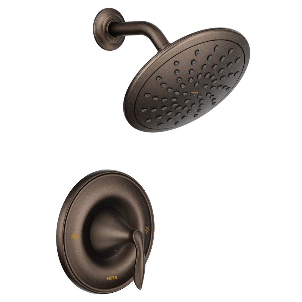 Eva Posi-Temp Rain Shower Single-Handle Shower Only Faucet Trim Kit in Chrome (Valve Sold Separately)
