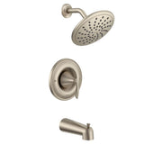 Eva Posi-Temp Rain Shower Single-Handle Tub and Shower Faucet Trim Kit in Chrome (Valve Sold Separately)