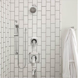 90 Degree Modern Eco-Performance Handshower Handheld Shower with 30-Inch Slide Bar and 69-Inch Metal Hose, Chrome