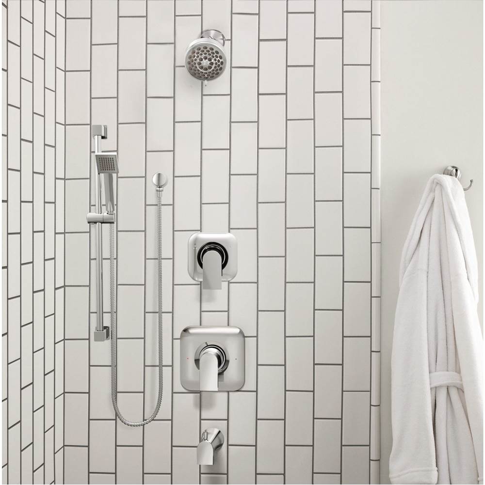 90 Degree Modern Eco-Performance Handshower Handheld Shower with 30-Inch Slide Bar and 69-Inch Metal Hose, Chrome