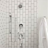 90 Degree Modern Eco-Performance Handshower Handheld Shower with 30-Inch Slide Bar and 69-Inch Metal Hose, Chrome