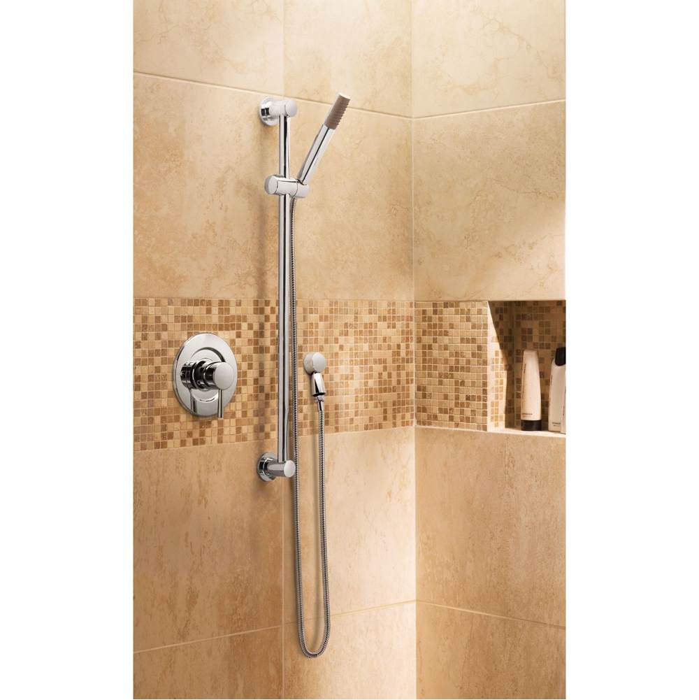 Modern Eco-Performance Handshower Handheld Shower with 30-Inch Slide Bar and 69-Inch Metal Hose, Chrome
