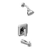 Rizon 1-Handle 1-Spray Posi-Temp Tub and Shower Faucet Trim Kit in Chrome (Valve Sold Separately)