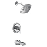 Moen - Flara M-CORE 2-Series Eco Performance 1-Handle Tub and Shower Trim Kit in Chrome (Valve Sold Separately) - Chrome