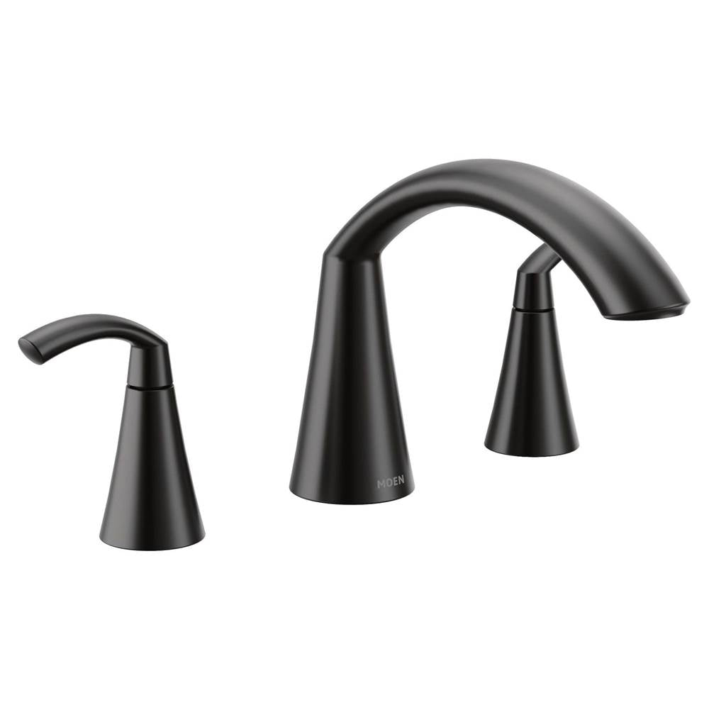 Glyde 2-Handle High-Arc Roman Tub Faucet in Chrome (Valve Sold Separately)
