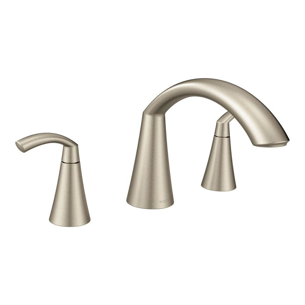 Glyde 2-Handle High-Arc Roman Tub Faucet in Chrome (Valve Sold Separately)