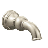 Moen - Weymouth 1/2-Inch Slip Fit Connection Non-Diverting Tub Spout, Brushed Nickel - Brushed Nickel