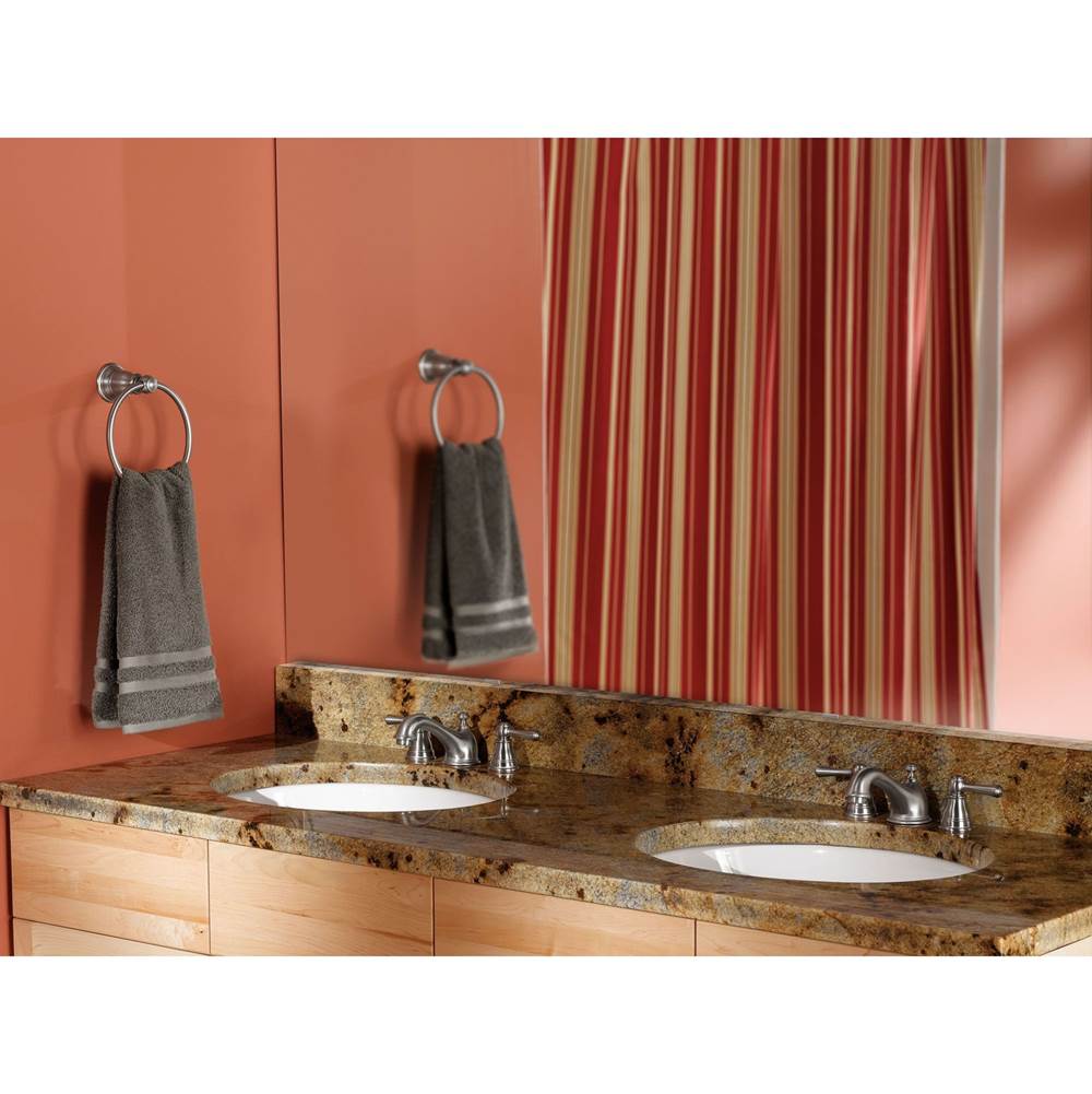 Brushed Nickel Towel Ring