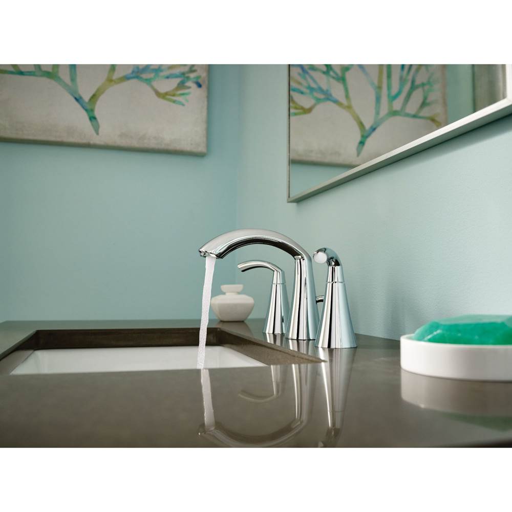 Glyde 8 in. Widespread 2-Handle High-Arc Bathroom Faucet in Chrome