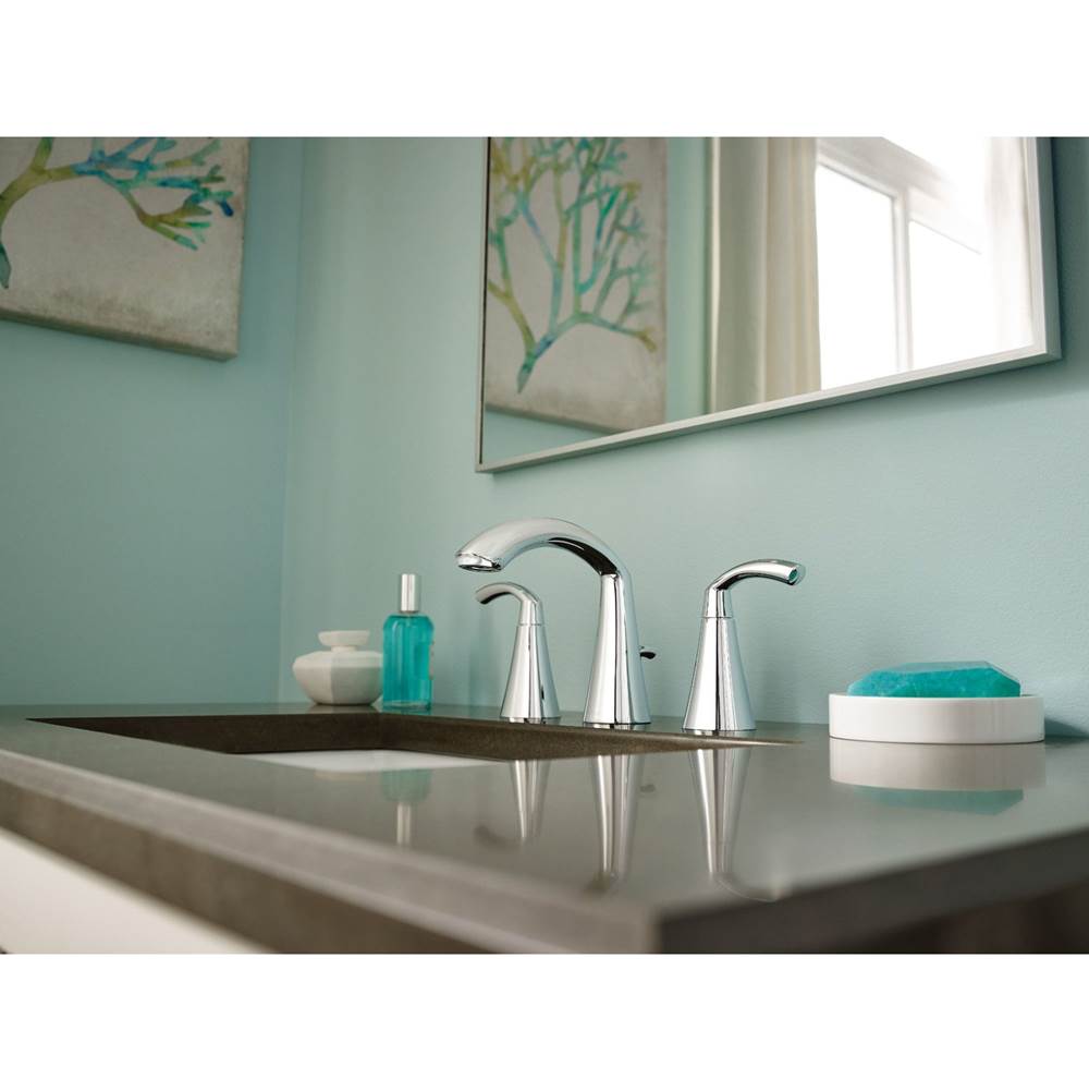 Glyde 8 in. Widespread 2-Handle High-Arc Bathroom Faucet in Chrome
