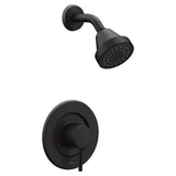 Moen - Align Single-Handle Posi-Temp Shower Faucet Trim Kit in Matte Black (Valve Sold Separately) - Matte Black