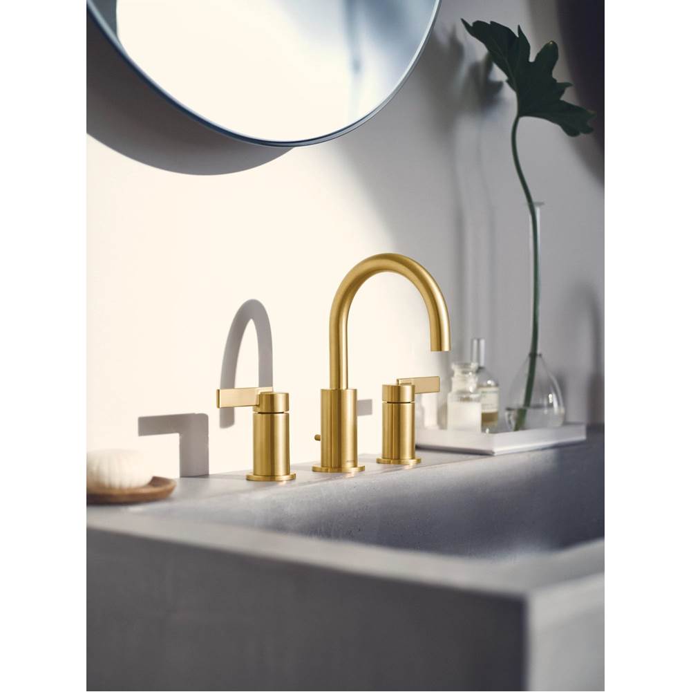 Cia 8 in. Widespread 2-Handle High-Arc Bathroom Faucet Trim Kit in Chrome (Valve Sold Separately)