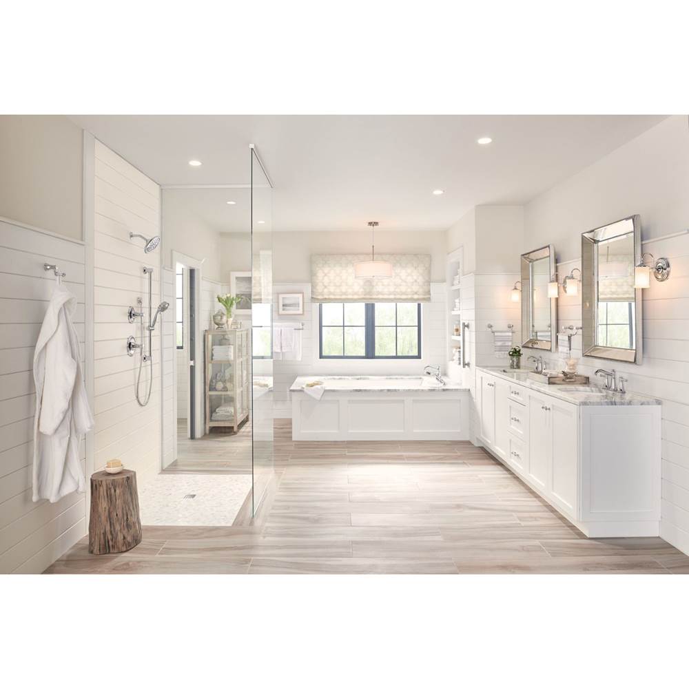 Belfield Single-Handle 1-Spray Posi-Temp Tub and Shower Faucet Trim Kit in Chrome (Valve Sold Separately)