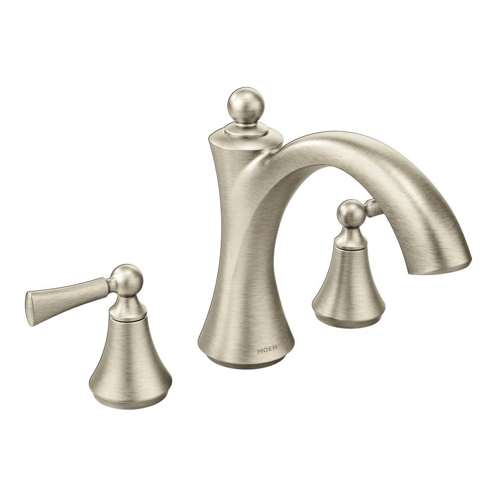 Wynford 2-Handle Deck-Mount High-Arc Roman Tub Faucet Trim Kit with Lever Handles in Chrome (Valve Sold Separately)