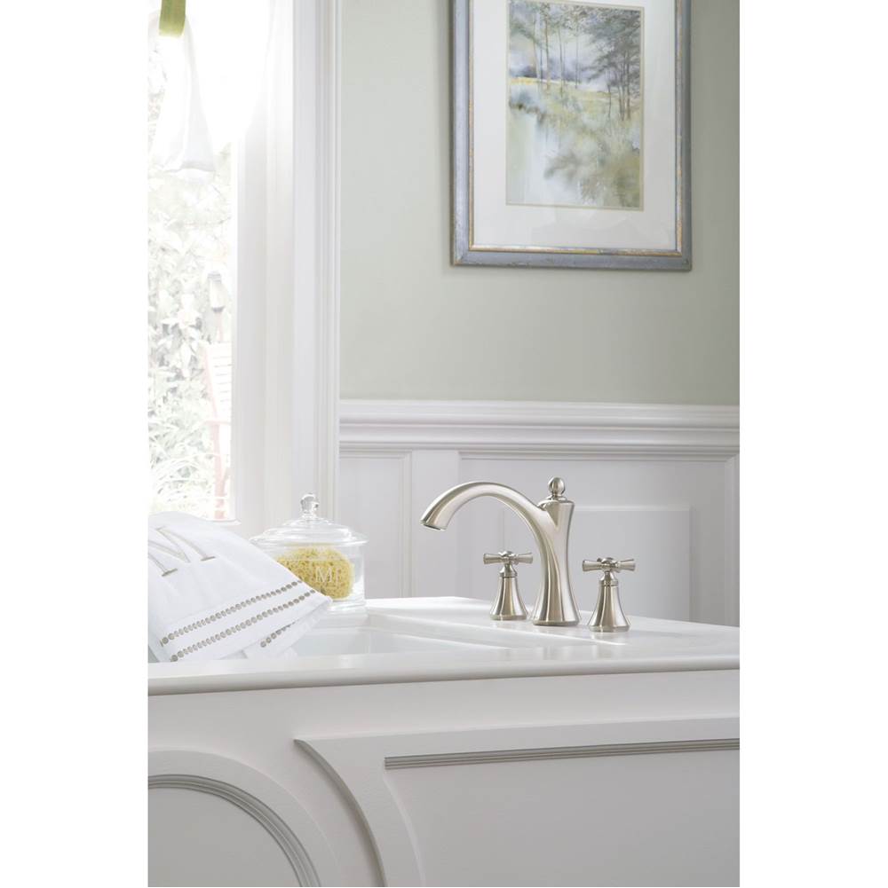 Wynford 2-Handle Deck-Mount Roman Tub Faucet with Handshower in Chrome (Valve Sold Separately)