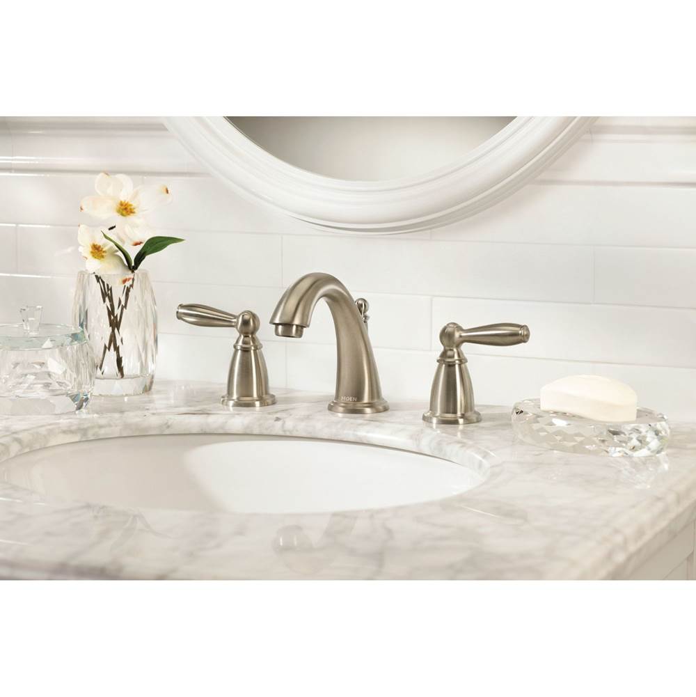 Brantford 8 in. Widespread 2-Handle High-Arc Bathroom Faucet Trim Kit in Chrome (Valve Sold Separately)
