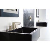 90 Degree 8 in. Widespread 2-Handle Mid-Arc Bathroom Faucet Trim Kit in Chrome (Valve Sold Separately)