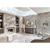 Brushed Nickel One Globe Bath Light