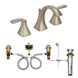 Widespread Bathroom Sink Faucet Rough-In Valve with Drain Assembly, Featuring M-PACT Technology